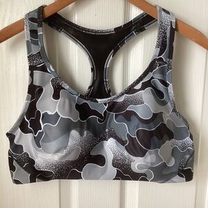 AVIA: black camo active molded cup sports bra racerback XXL 20